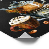 Bord 'Koffie en Thee Bar' Poster (Hoek)