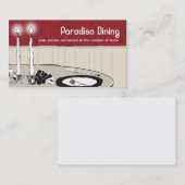 bord-kok-cateringbedrijf... visitekaartje (Voorkant / Achterkant)