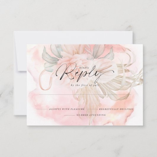 Bord koraal Roos Kaart (Voorkant)