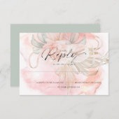 Bord koraal Roos Kaart (Voorkant / Achterkant)