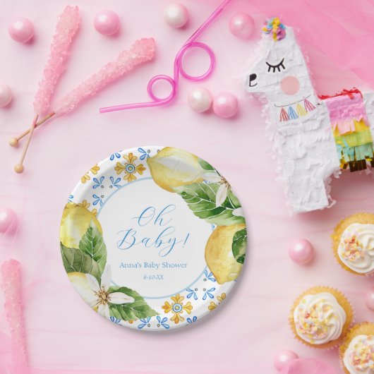  Bord Lemon Papier (Feest)