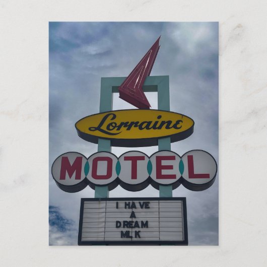 Bord Lorraine Motel Briefkaart (Voorkant)