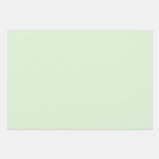 Bord Melkachtig Groen Polka Dot Breed Gestreept en Inpakpapier Vel (Voorkant 3)