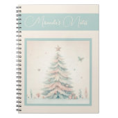  bord Merry Christmas gepersonaliseerd Notitieboek (Voorkant)