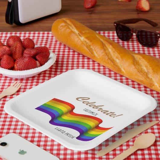 Bord met 7-inch rondepapier, geprezen (Picknick)