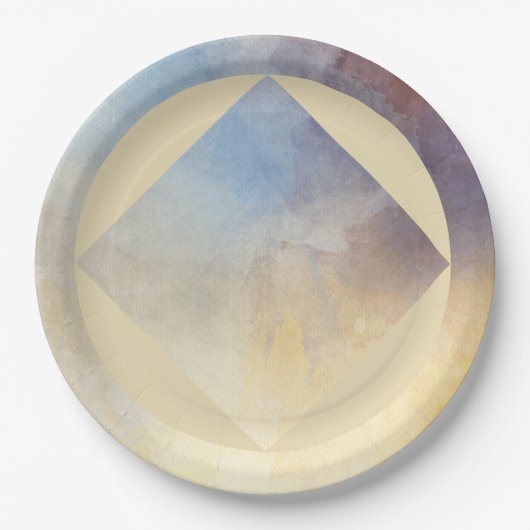 bord met 9-inch rondepapier (Voorkant)