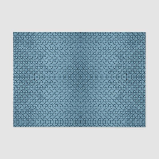 Bord met blauw diamant tissuepapier (Voorkant)