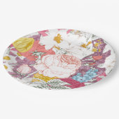 bord met bloeiende bloemen (Gekanteld)