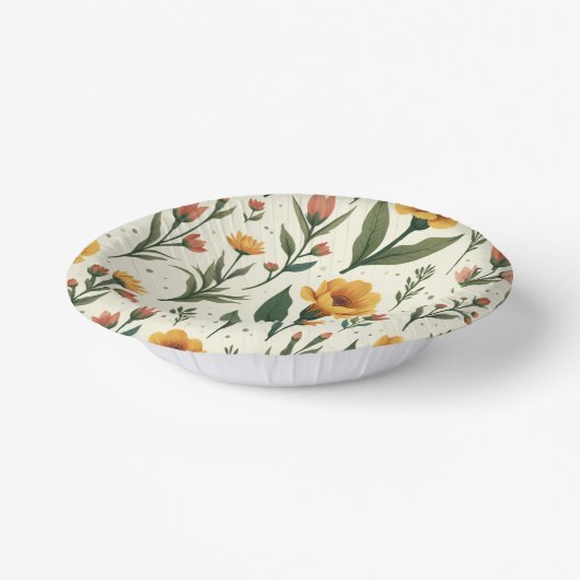 bord met bloemenprint (Gebogen)