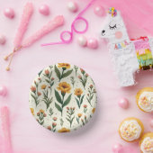 bord met bloemenprint (Feest)