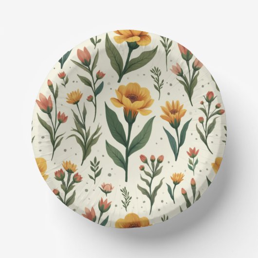 bord met bloemenprint (Voorkant)