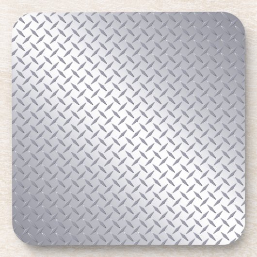 Bord met Bright Steel Diamond Drankjes Onderzetter (Voorkant)