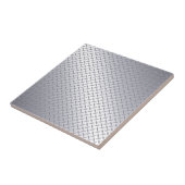 Bord met Bright Steel Diamond Tegeltje (Zijkant)