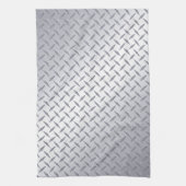 Bord met Bright Steel Diamond Theedoek (Verticaal)