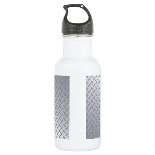 Bord met Bright Steel Diamond Waterfles (Achterkant)