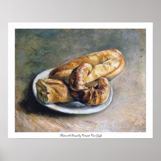 Bord met Brood door Vincent Van Gogh Poster (Voorkant)