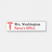 Bord met de gangbare deuropname deurbordje (Voorkant)