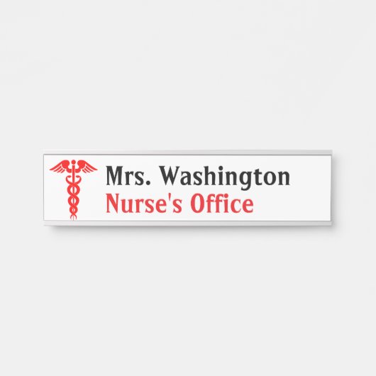 Bord met de gangbare deuropname deurbordje (Voorkant)