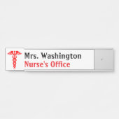 Bord met de gangbare deuropname deurbordje (Voorkant)