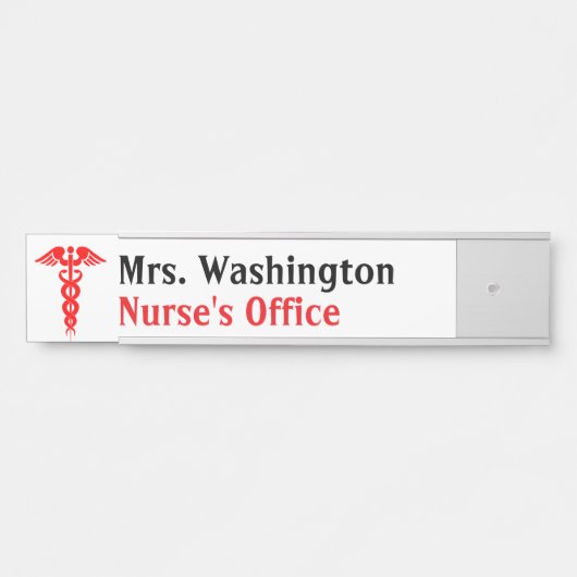 Bord met de gangbare deuropname deurbordje (Voorkant)