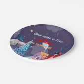 Bord met een klein rood rijtje op Birthday Paper (Gekanteld)