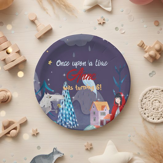 Bord met een klein rood rijtje op Birthday Paper