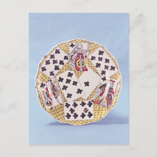 Bord met een trompe l'oeil briefkaart (Voorkant)