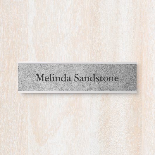 Bord met getextureerde hanging Wall Desk Deurnaam Deurbordje (Voorkant)