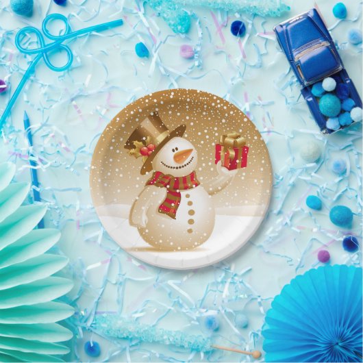 Bord met Kerstmis Snowman (Feest)
