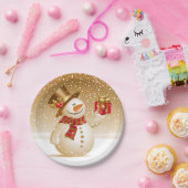 Bord met Kerstmis Snowman (Feest)