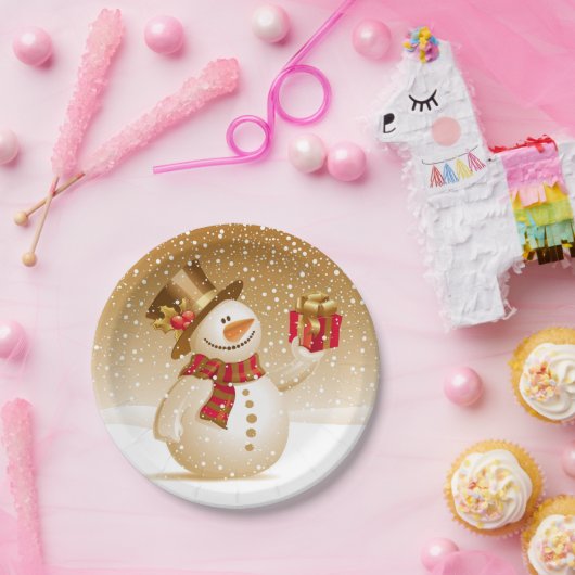 Bord met Kerstmis Snowman (Feest)