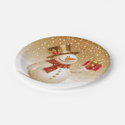 Bord met Kerstmis Snowman (Gekanteld)