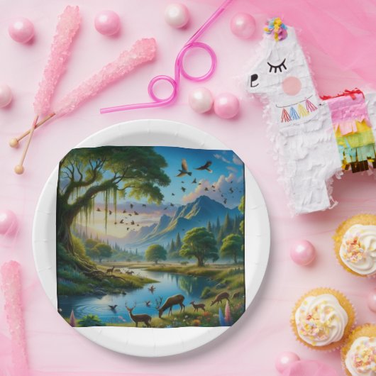 Bord met landschap (Feest)