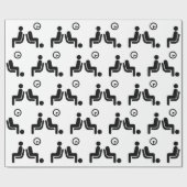 bord met lange wachttijden cadeaupapier (Vlak)