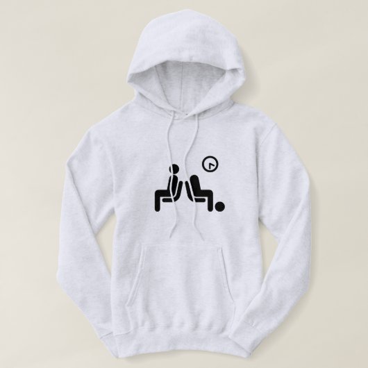 bord met lange wachttijden hoodie (Design voorkant)