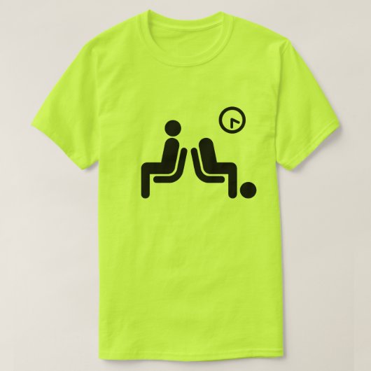 bord met lange wachttijden t-shirt (Design voorkant)