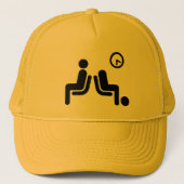 bord met lange wachttijden trucker pet (Voorkant)