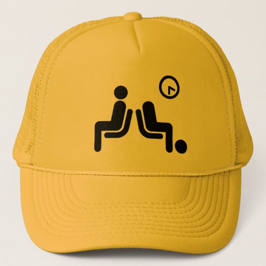 bord met lange wachttijden trucker pet (Voorkant)