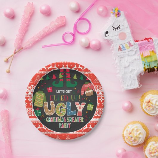 Bord met lomp kerstkeukenpapier - verouderd (Feest)