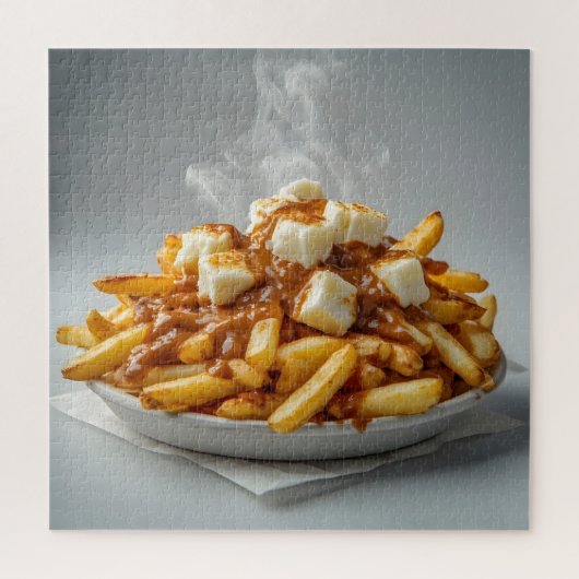Bord met Poutine Legpuzzel (Verticaal)