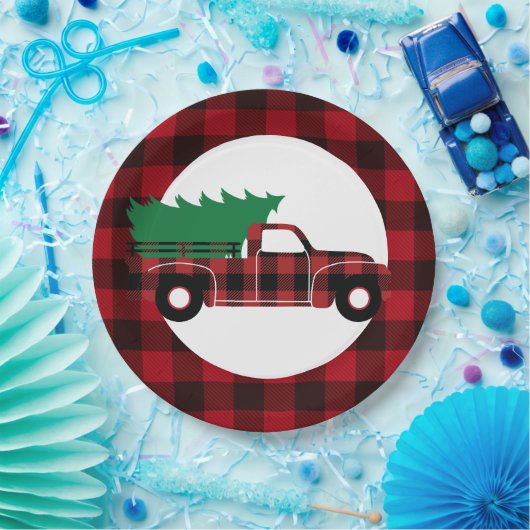 Bord met Red Buffalo Pset-kerstkarton (Feest)