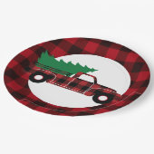 Bord met Red Buffalo Pset-kerstkarton (Gekanteld)