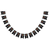 bord met roestvrij rijbewijs 80e verjaardag vlaggetjes (Alle)