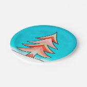 Bord met rood en groen kerstboompapier (Gekanteld)