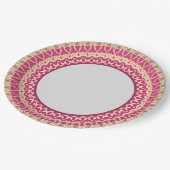 Bord met roze papier voor oma (Gekanteld)