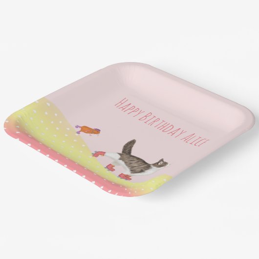 Bord met vierkantsstrijkvellen (Gebogen)