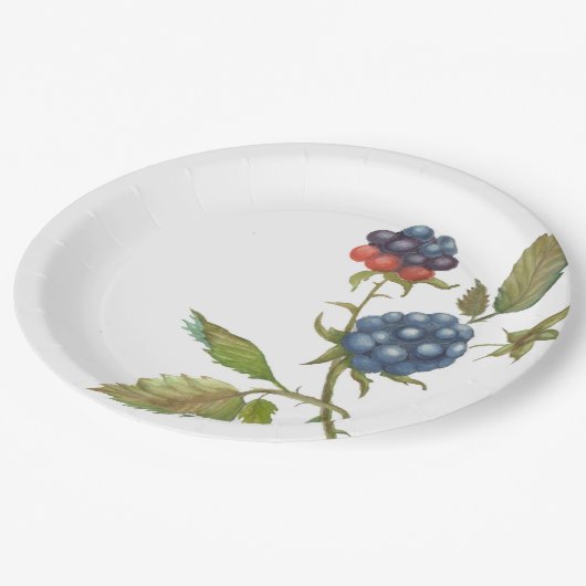 bord met waterverf tak BlackBerry (Gekanteld)