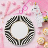 Bord met zwarte en witte streep (Feest)