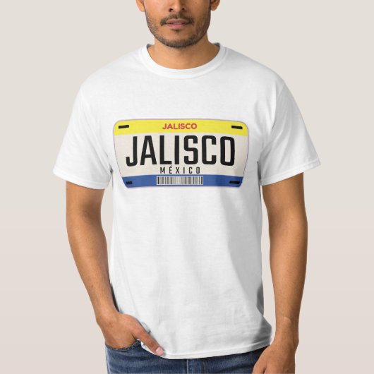 BORD MEXICO JALISCO CITY LISENCE T-SHIRT (Voorkant)