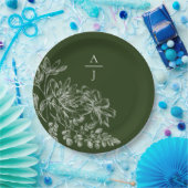 Bord modern groenboek Floral Monogram (Feest)